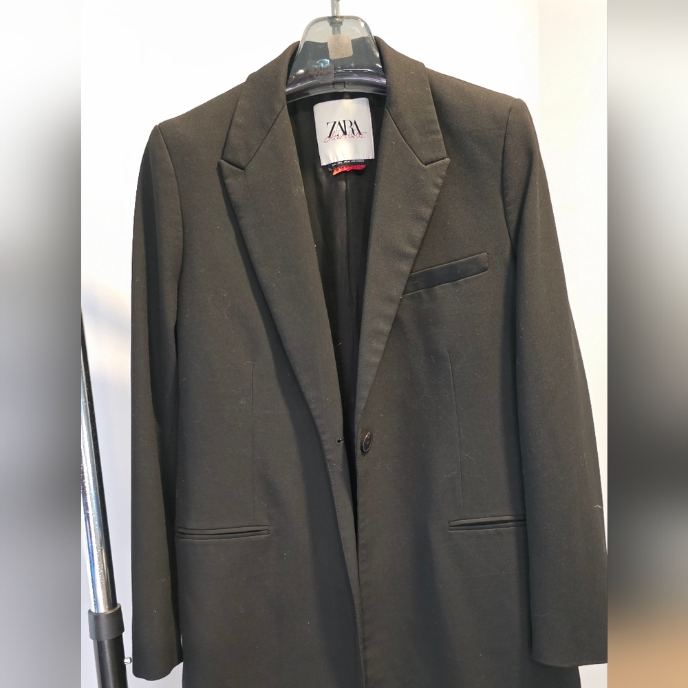Zara women Limited Addition Coat Javket CHARLOTTE SIZE  L, Black Blazer